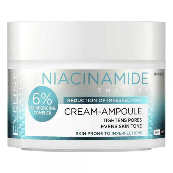 Eveline Niacinamide Therapy Light Cremă De Față Hidratantă Și Regeneratoare Cu Niacinamidă 50ml - imagine 2