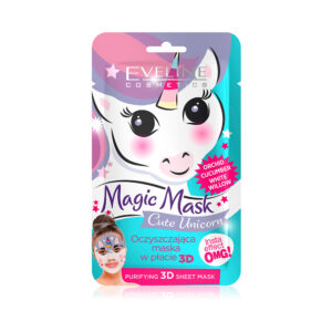Masca de fata Eveline Magic Mask 3D Unicorn